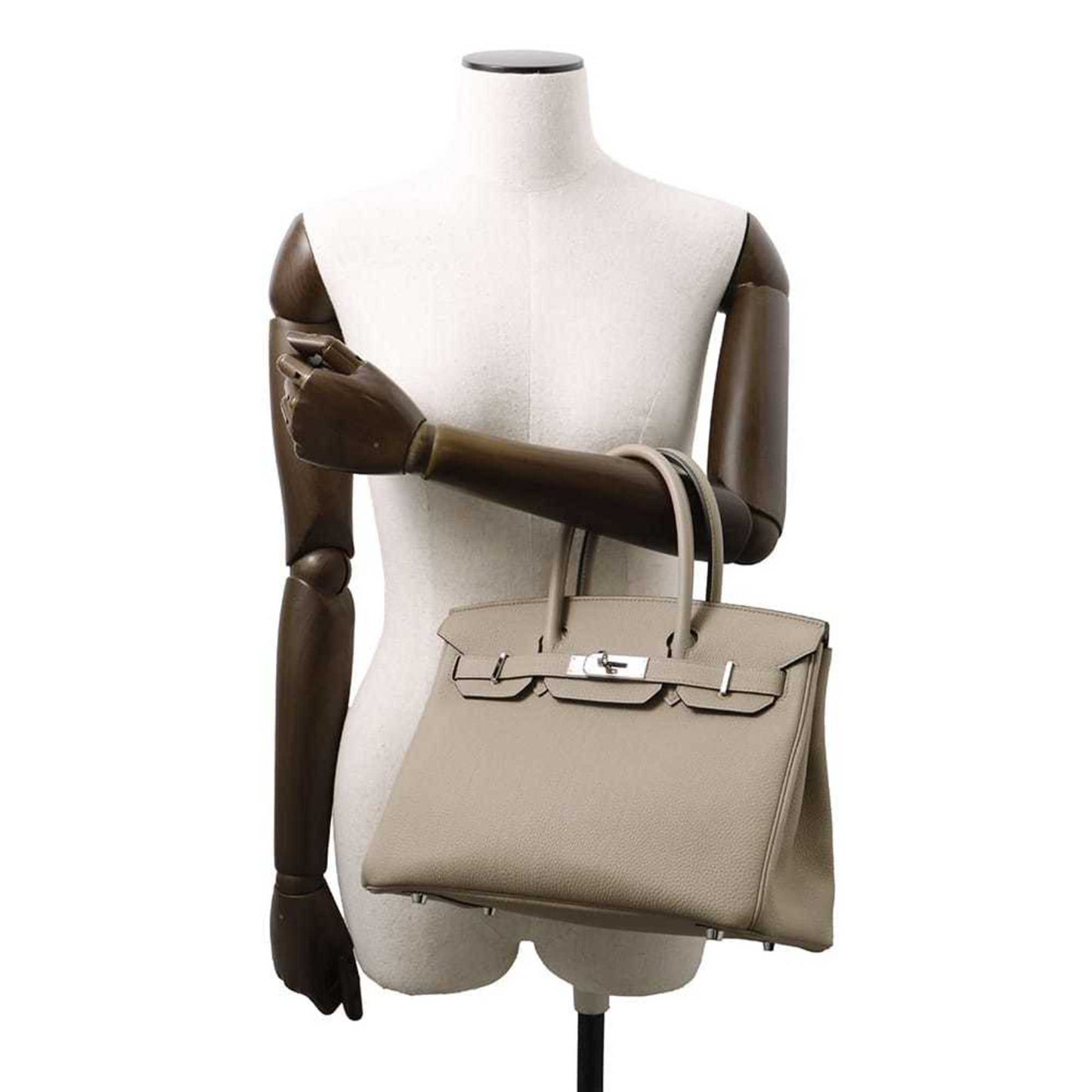 Hermès Gray Leather Birkin 30