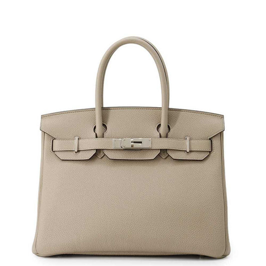 Hermès Gray Leather Birkin 30