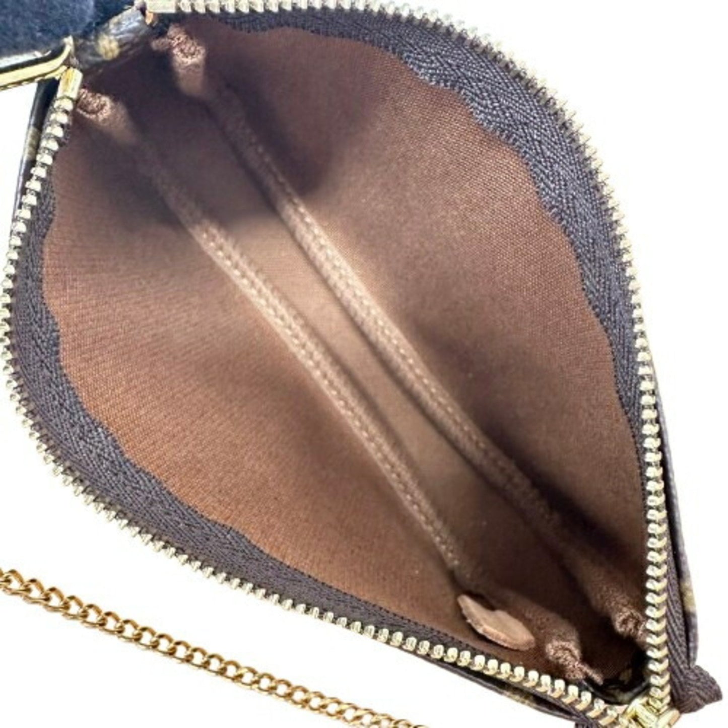 Louis Vuitton Brown Canvas Mini Pochette Accessoires