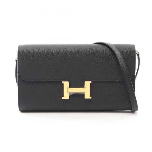 Hermès Black Leather Constance