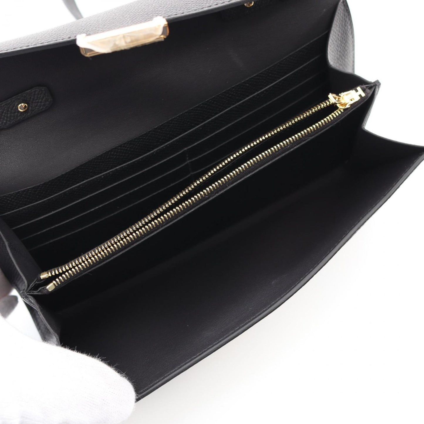 Hermès Black Leather Constance