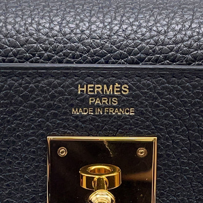 Hermès Black Leather Kelly 28