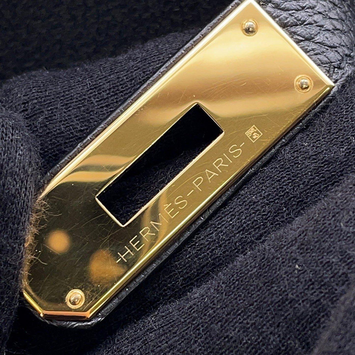 Hermès Black Leather Kelly 28