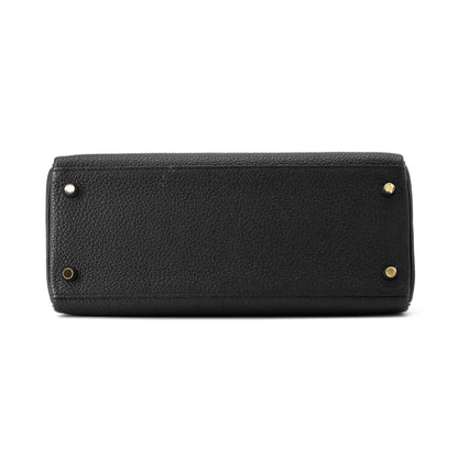 Hermès Black Leather Kelly 28