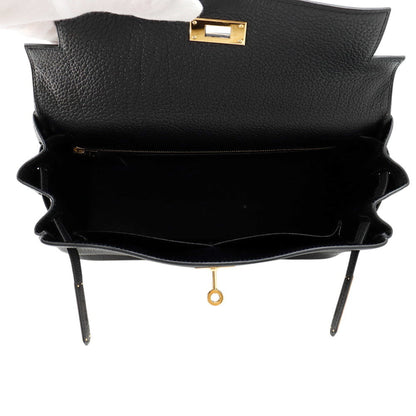 Hermès Black Leather Kelly 28