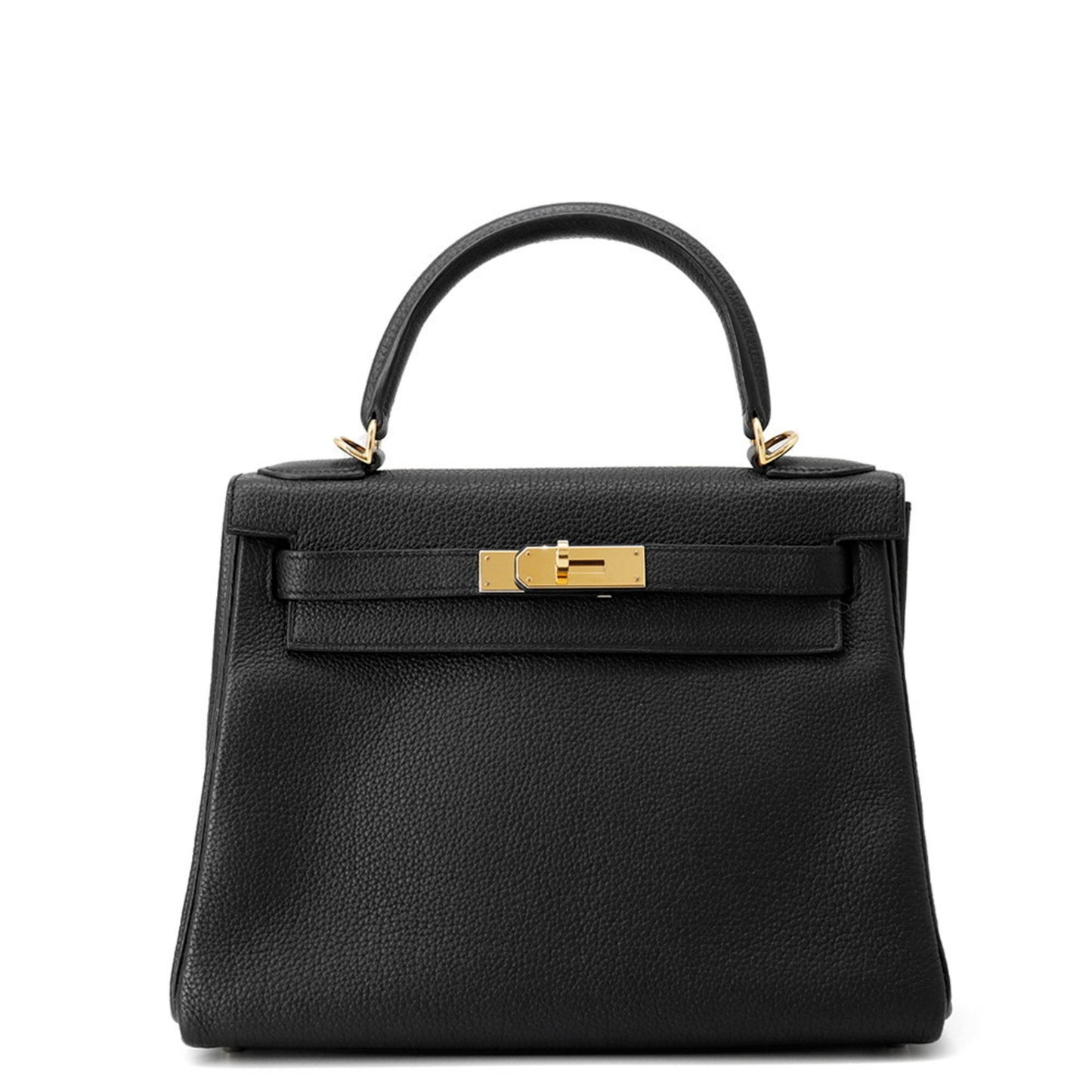 Hermès Black Leather Kelly 28