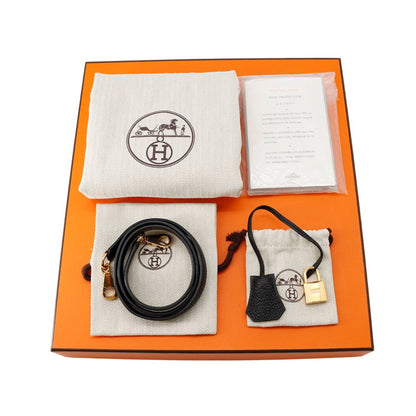 Hermès Black Leather Kelly 28