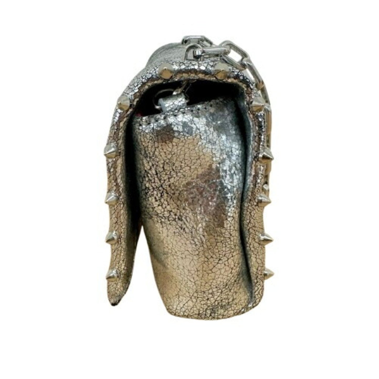 Christian Louboutin Silver Leather Spike