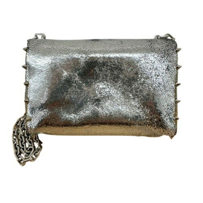 Christian Louboutin Silver Leather Spike