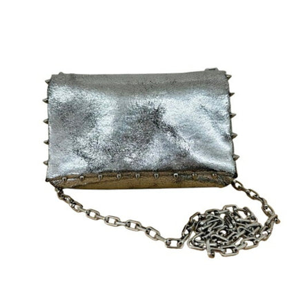 Christian Louboutin Silver Leather Spike