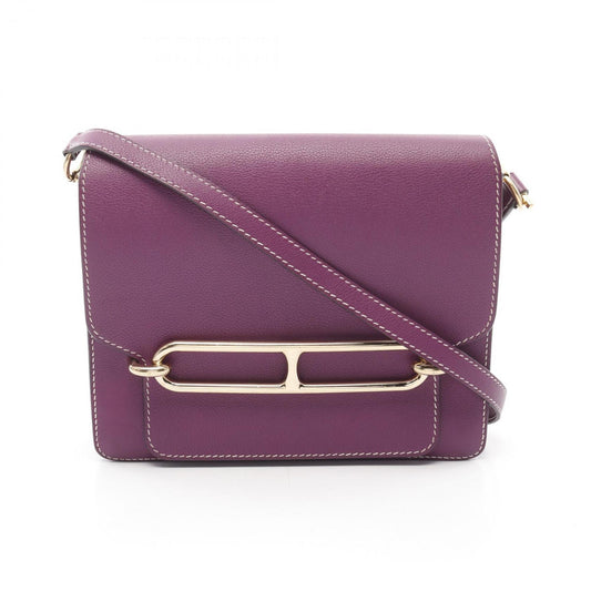 Hermès Purple Leather Roulis