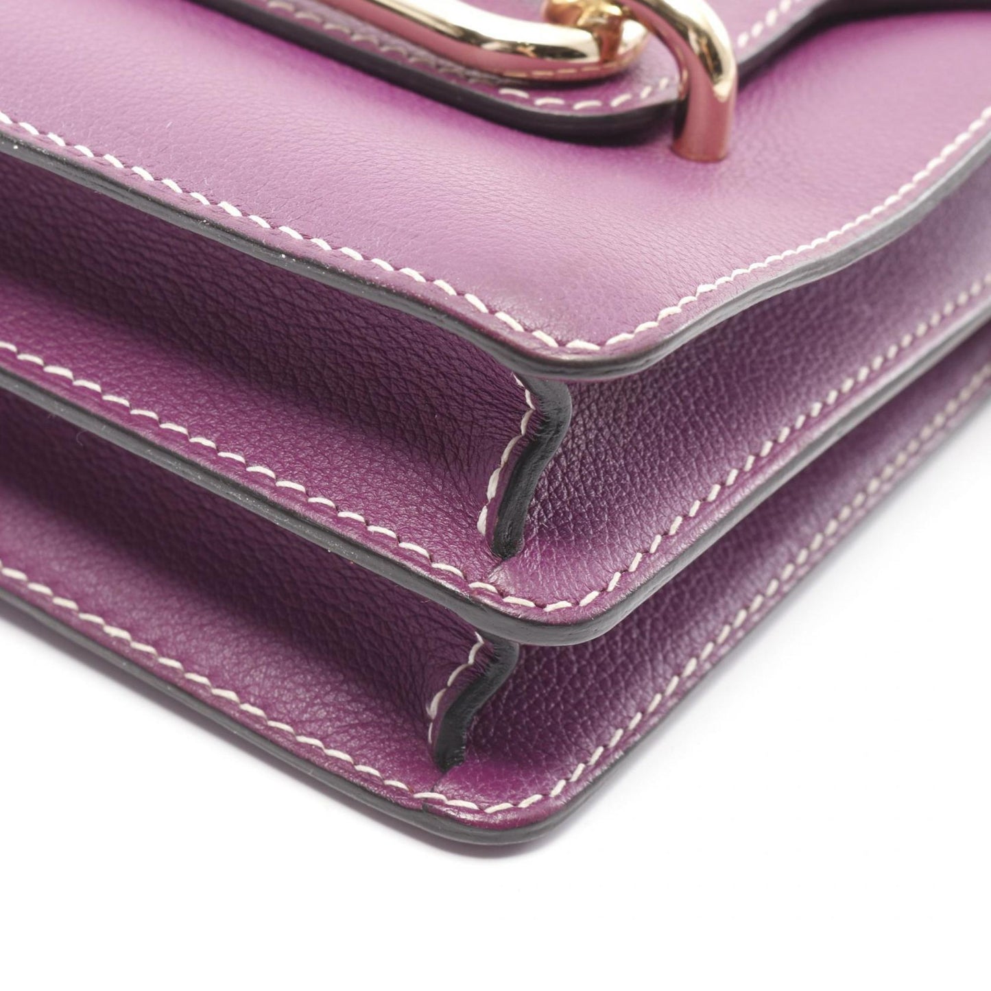 Hermès Purple Leather Roulis