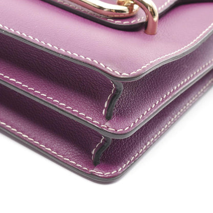 Hermès Purple Leather Roulis