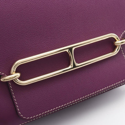 Hermès Purple Leather Roulis