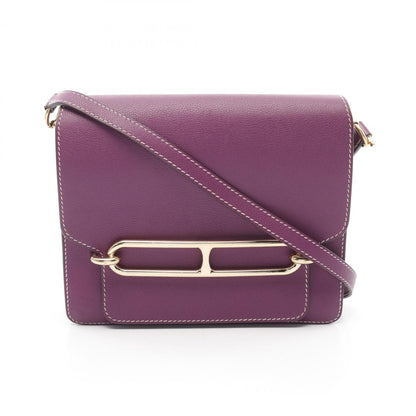 Hermès Purple Leather Roulis