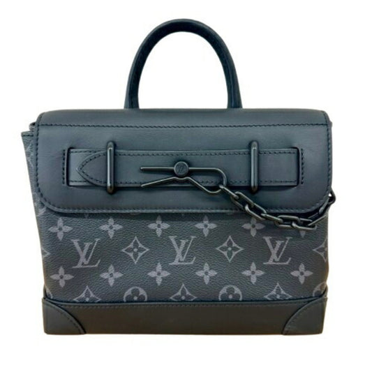 Louis Vuitton Black Canvas Steamer