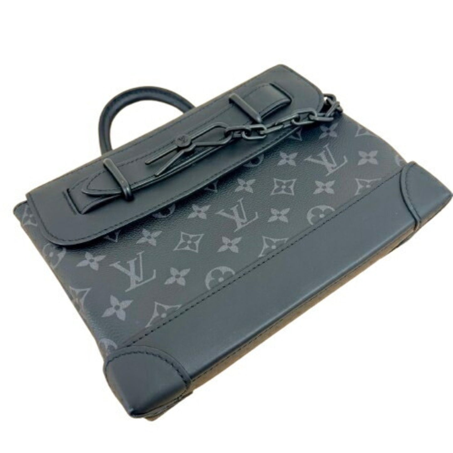 Louis Vuitton Black Canvas Steamer