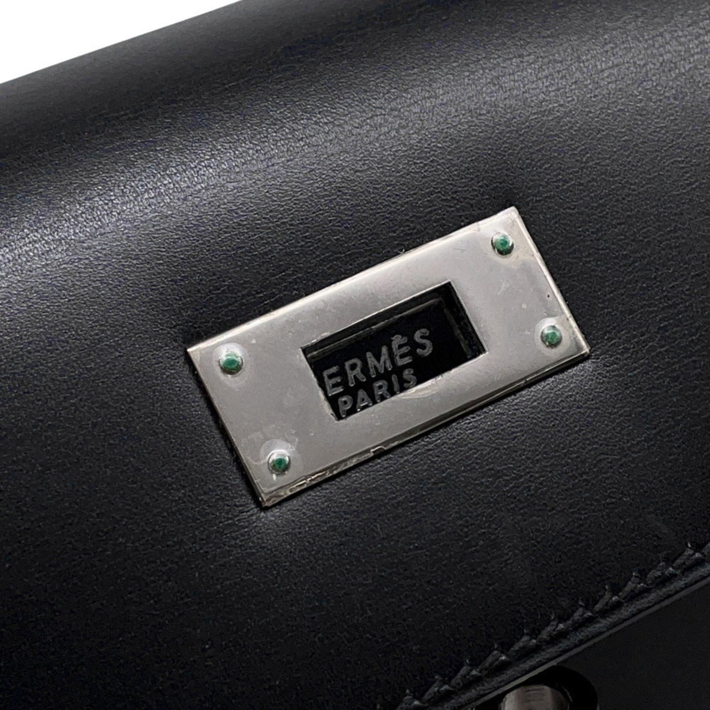 Hermès Black Leather Kelly 32