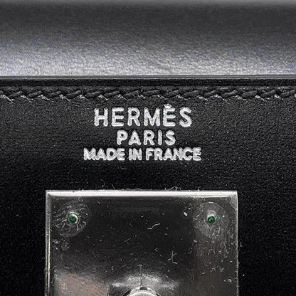 Hermès Black Leather Kelly 32