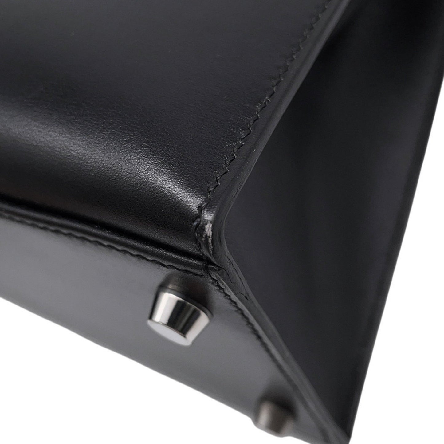 Hermès Black Leather Kelly 32