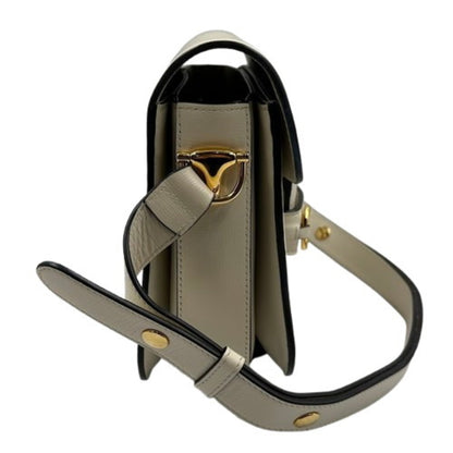 Gucci White Leather Horsebit
