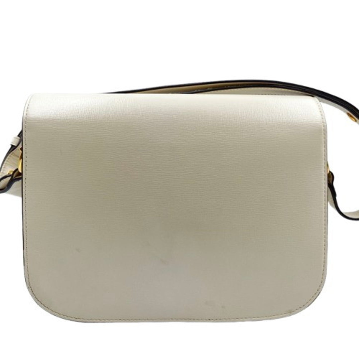 Gucci White Leather Horsebit