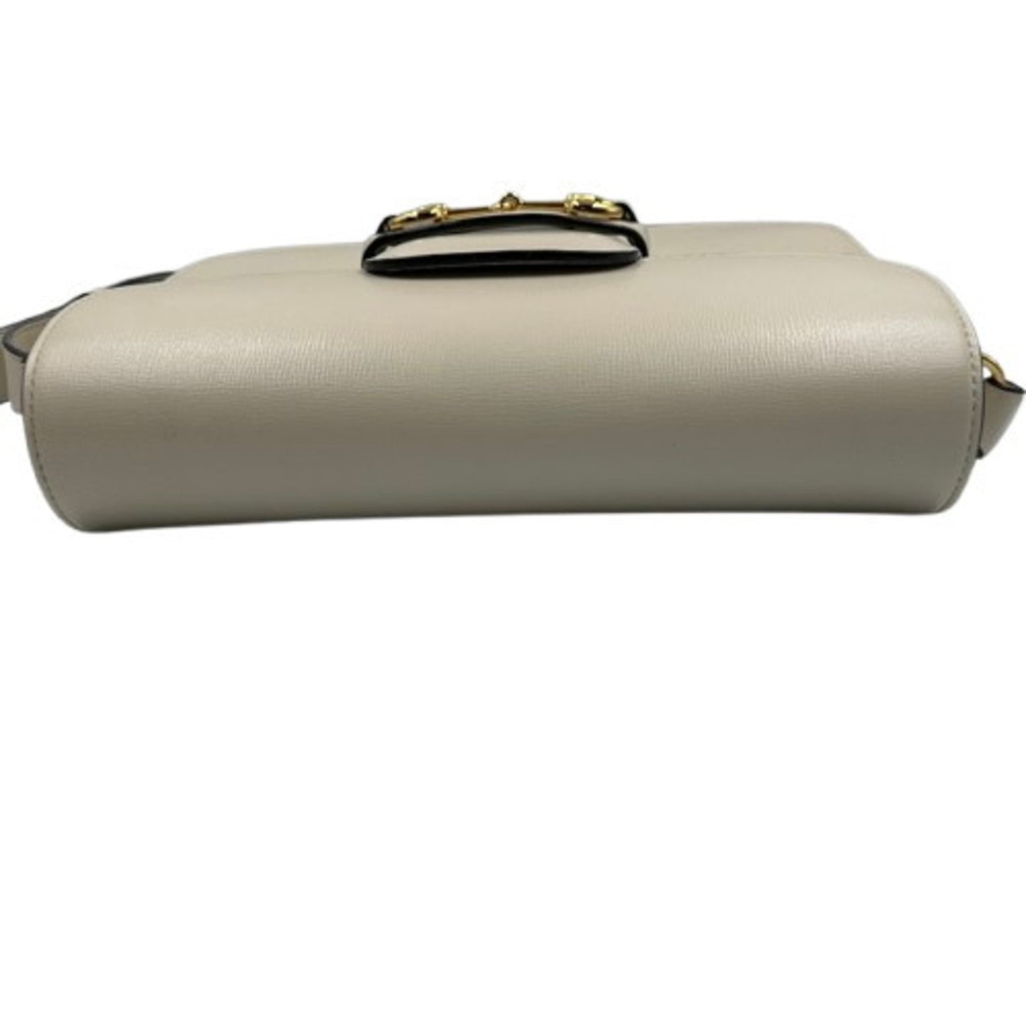 Gucci White Leather Horsebit