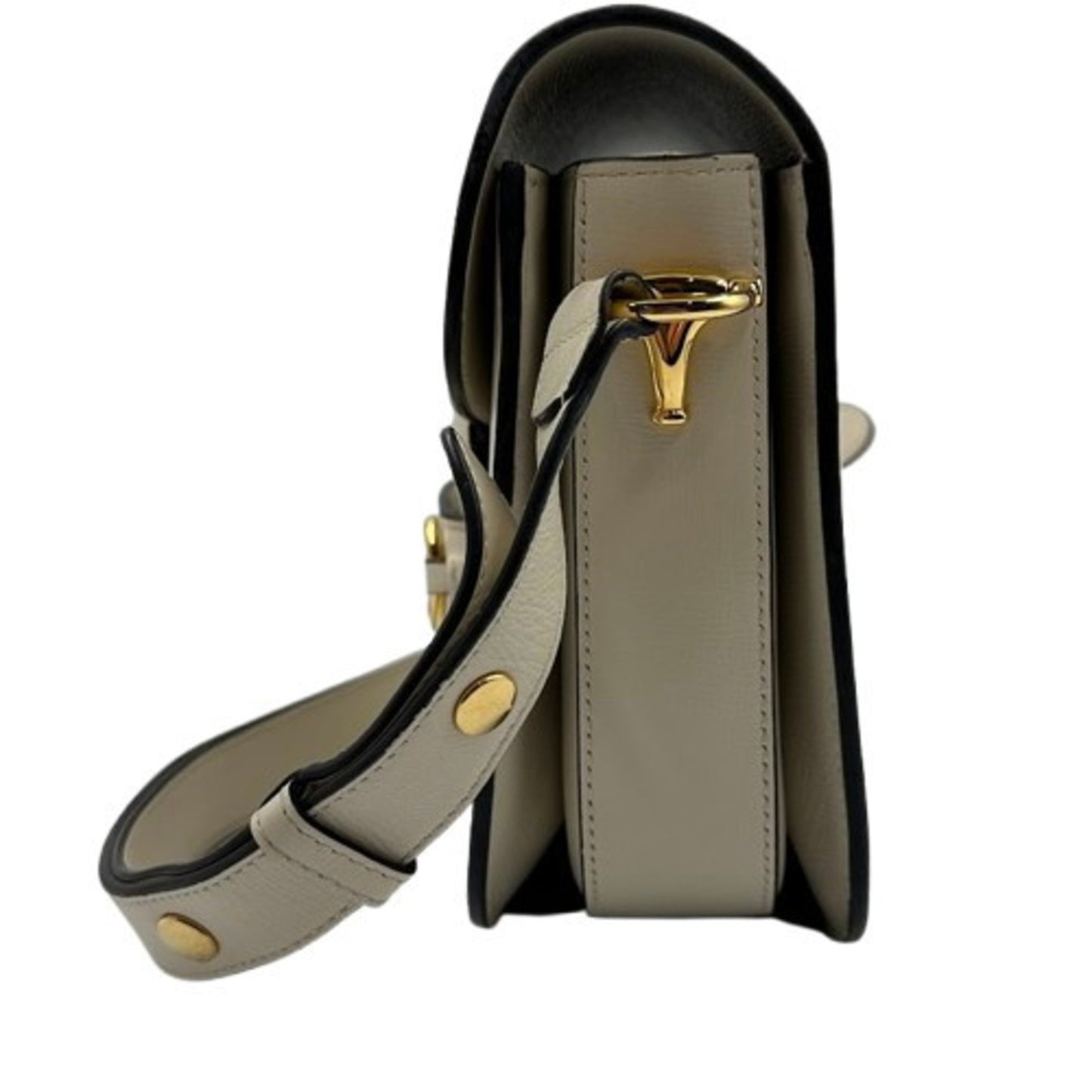 Gucci White Leather Horsebit