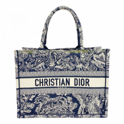 Dior Blue Canvas Book Tote