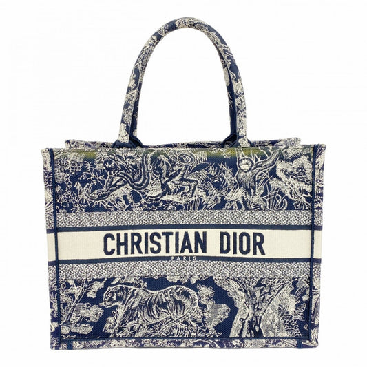 Dior Blue Canvas Book Tote