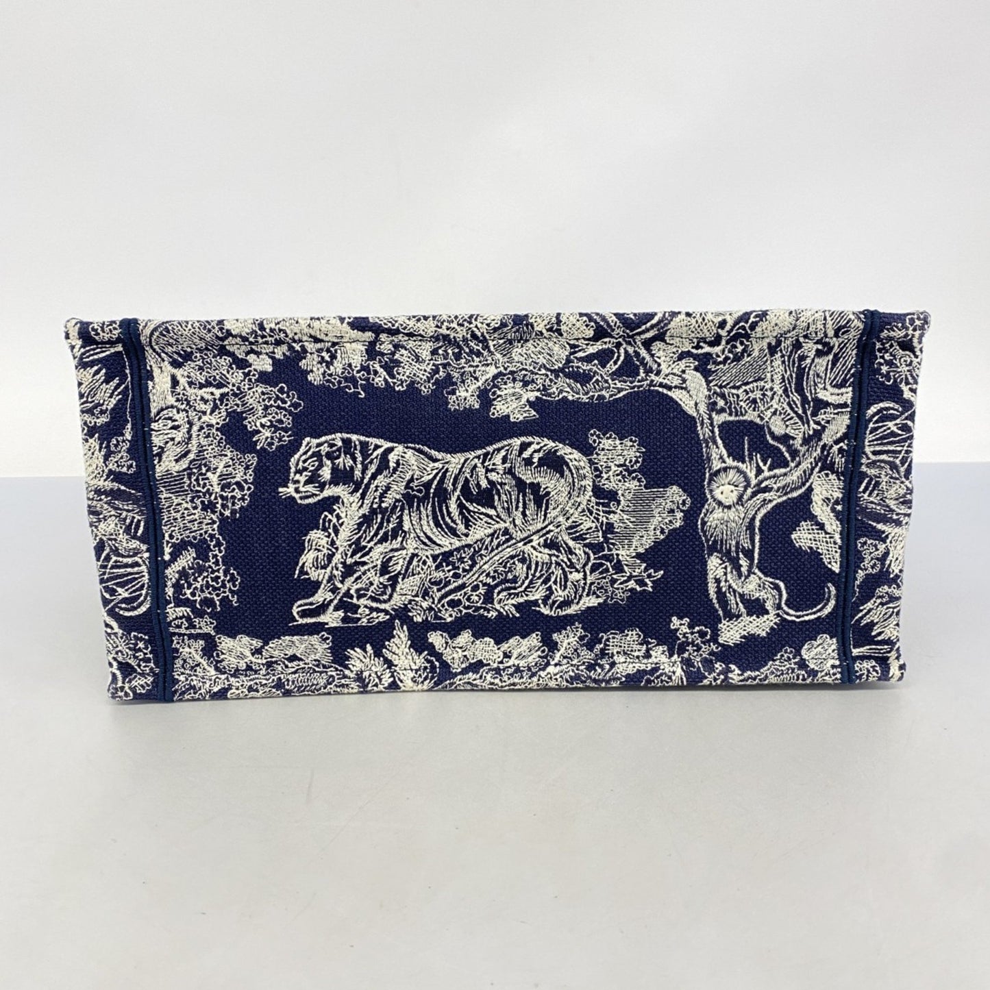 Dior Blue Canvas Book Tote