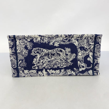 Dior Blue Canvas Book Tote