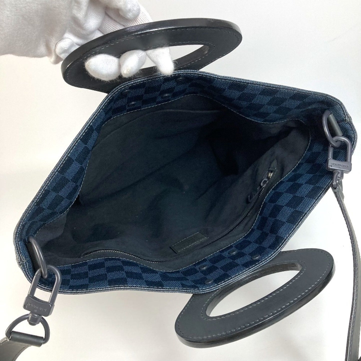 Louis Vuitton Blue Canvas North South