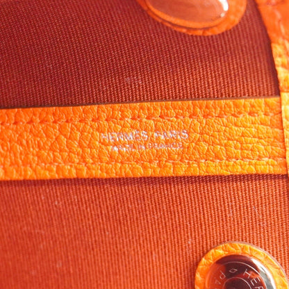Hermès Orange Canvas Garden Party