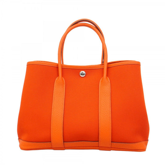 Hermès Orange Canvas Garden Party