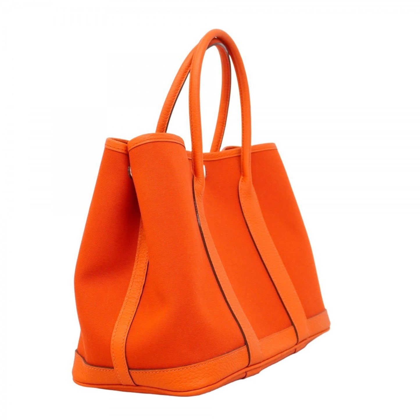 Hermès Orange Canvas Garden Party