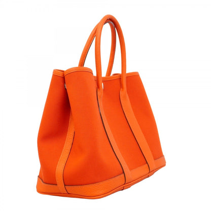 Hermès Orange Canvas Garden Party