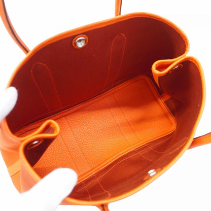 Hermès Orange Canvas Garden Party