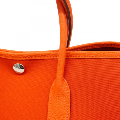 Hermès Orange Canvas Garden Party