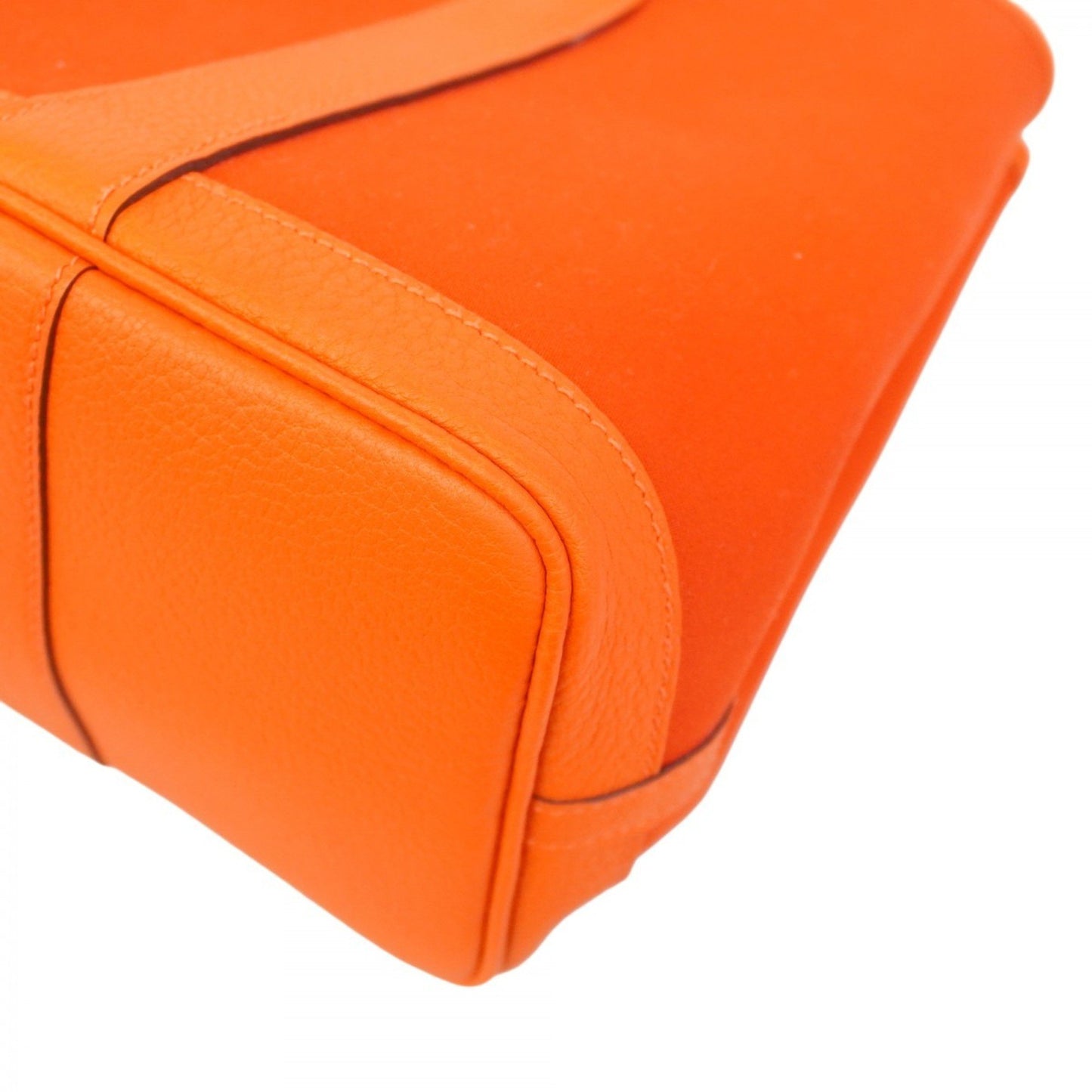Hermès Orange Canvas Garden Party