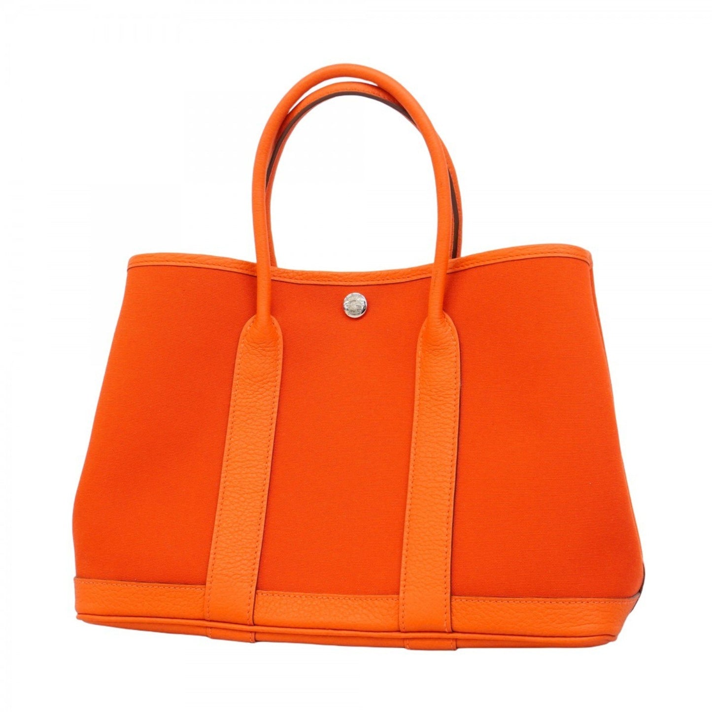 Hermès Orange Canvas Garden Party