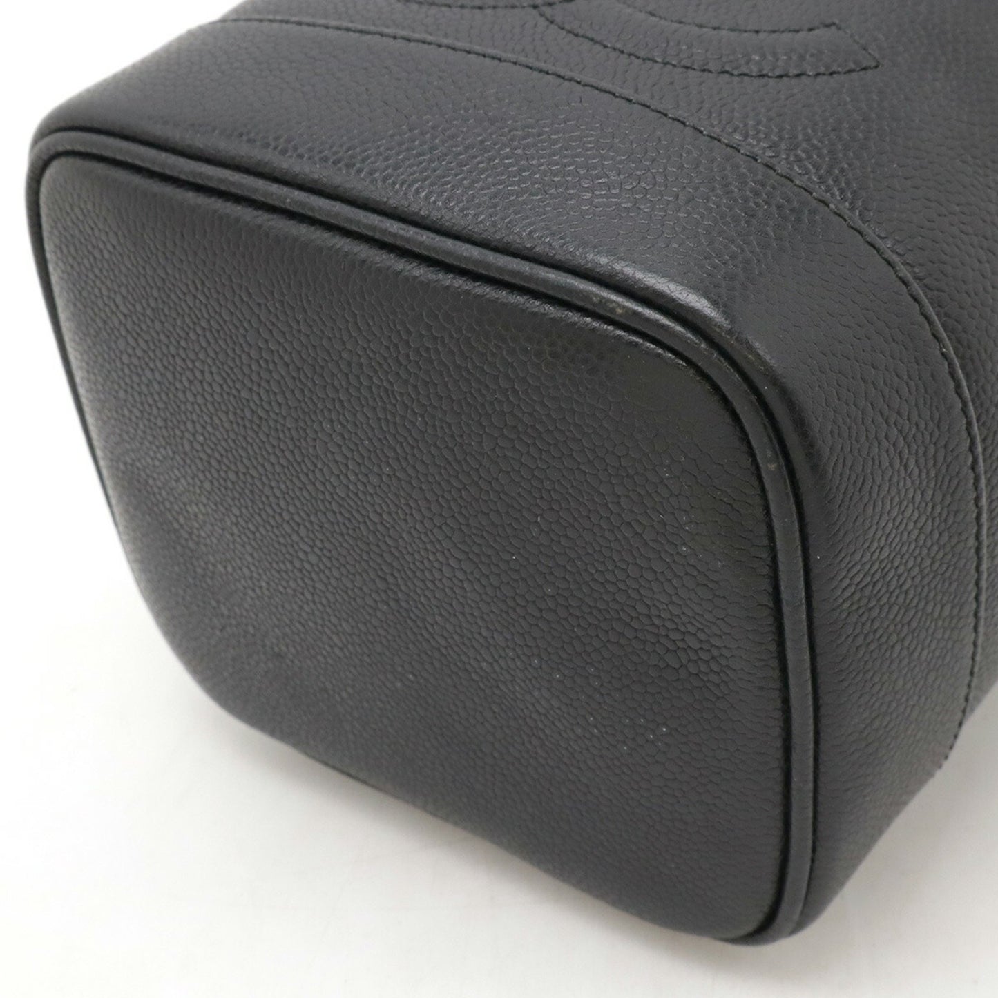 Chanel Black Leather Vanity