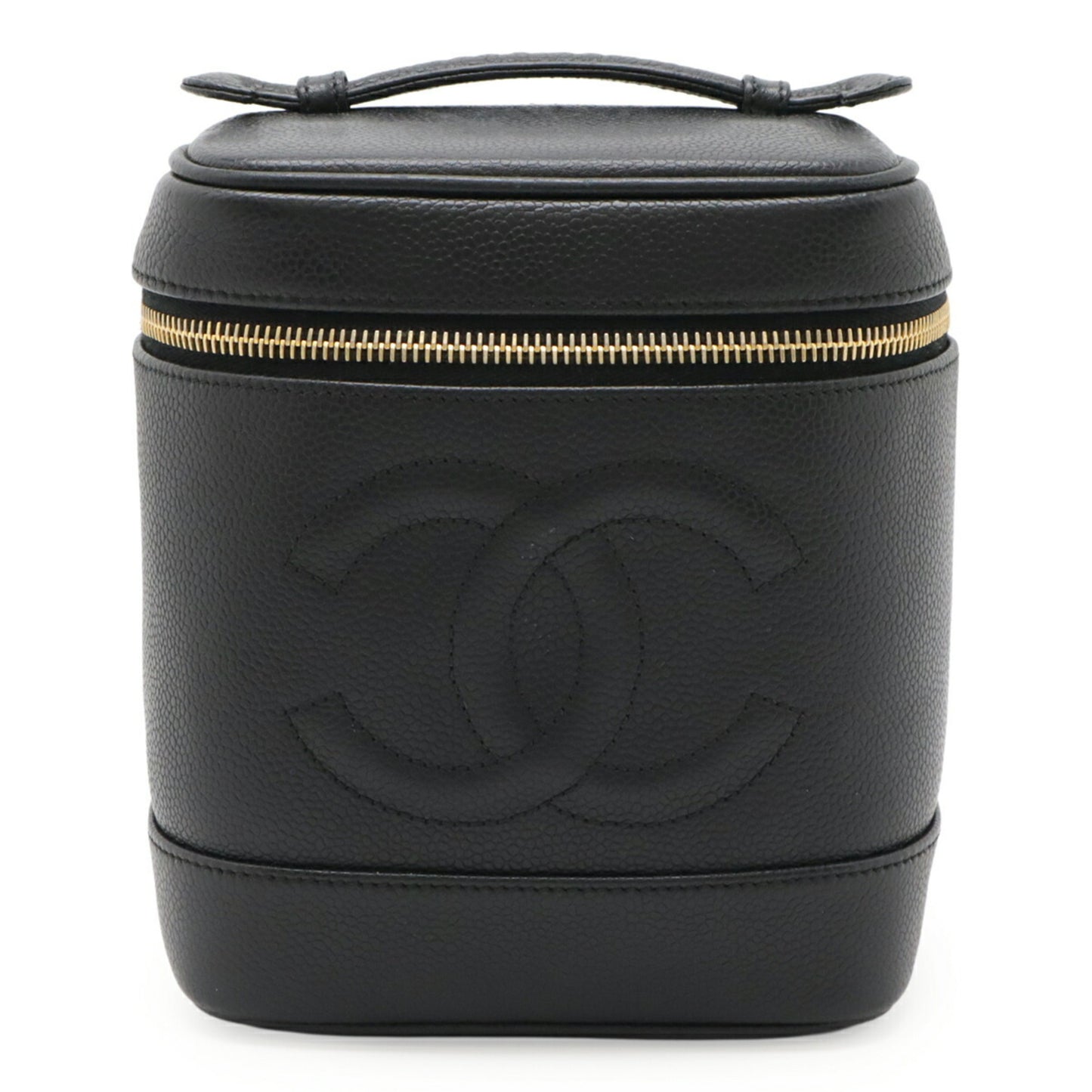 Chanel Black Leather Vanity