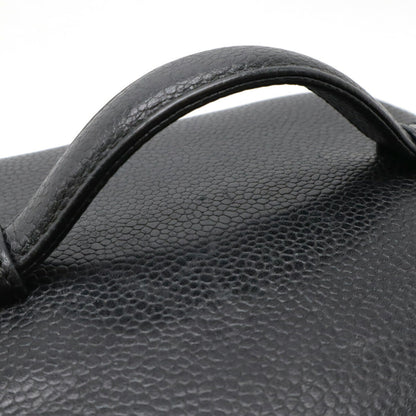Chanel Black Leather Vanity