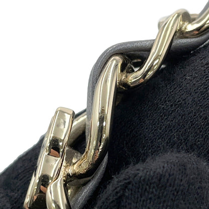 Chanel Gray Leather Coco Mark