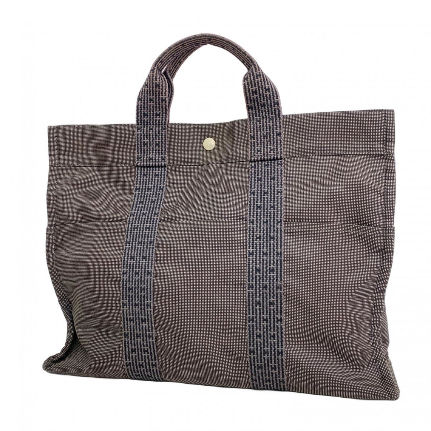 Hermès Gray Canvas Herline