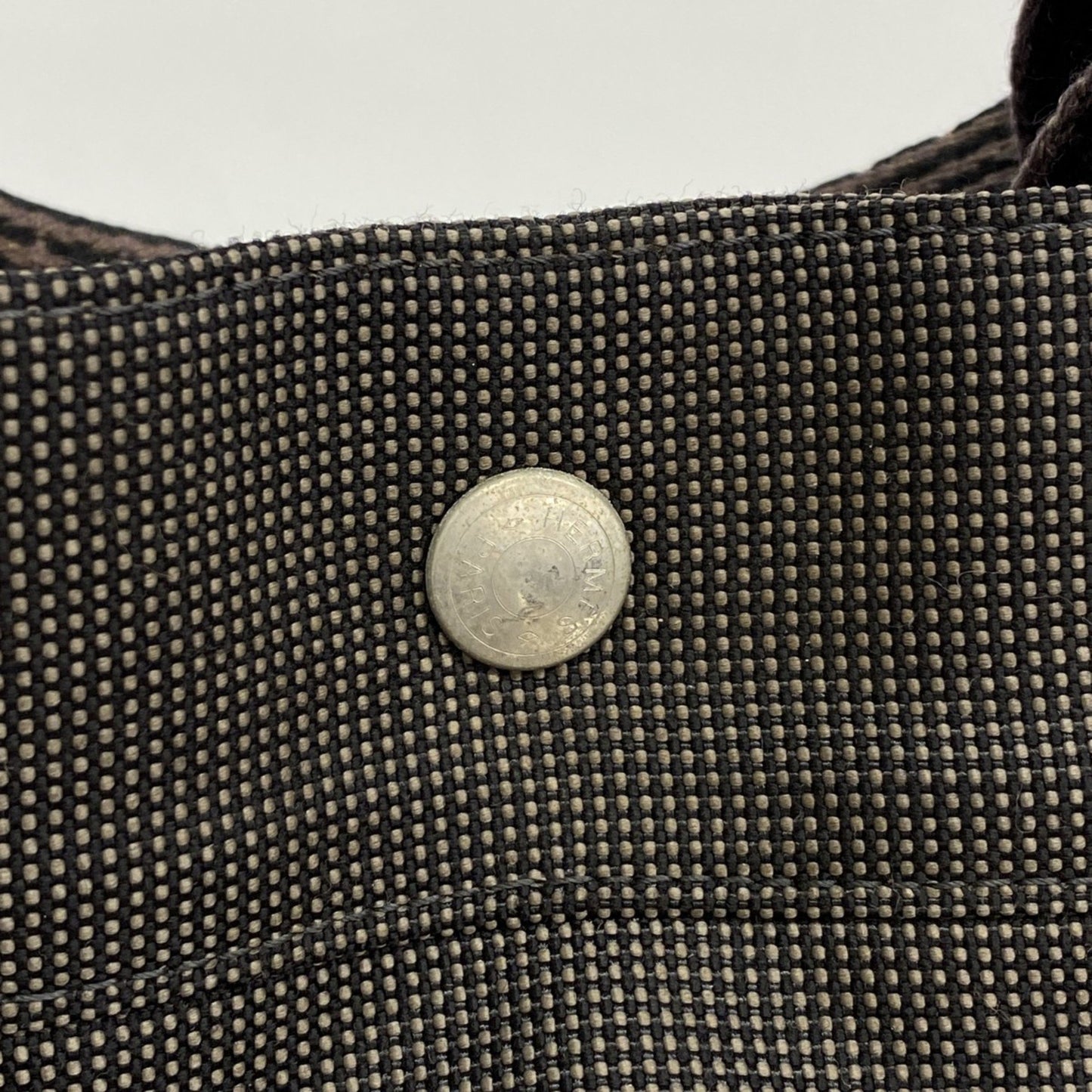 Hermès Gray Canvas Herline