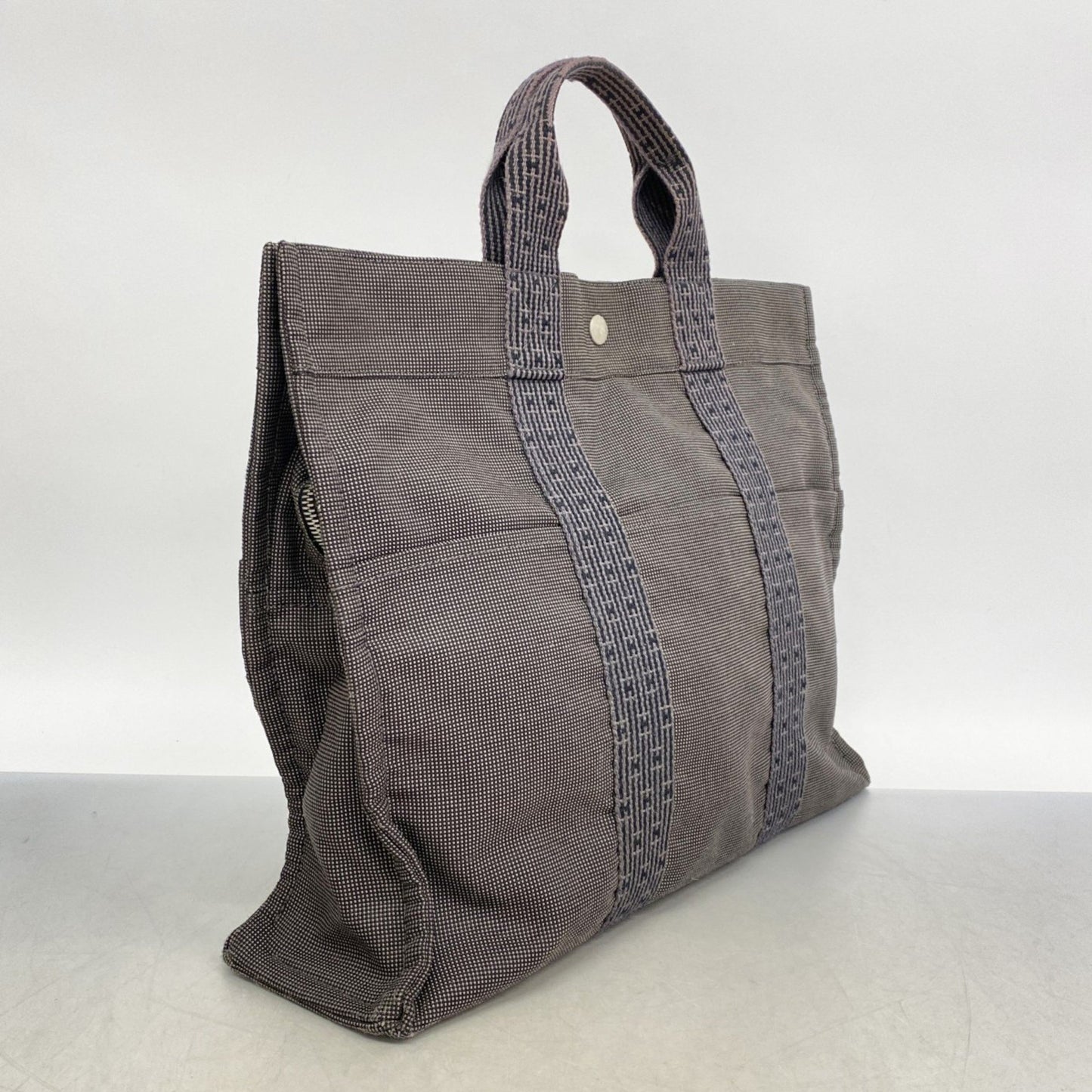 Hermès Gray Canvas Herline