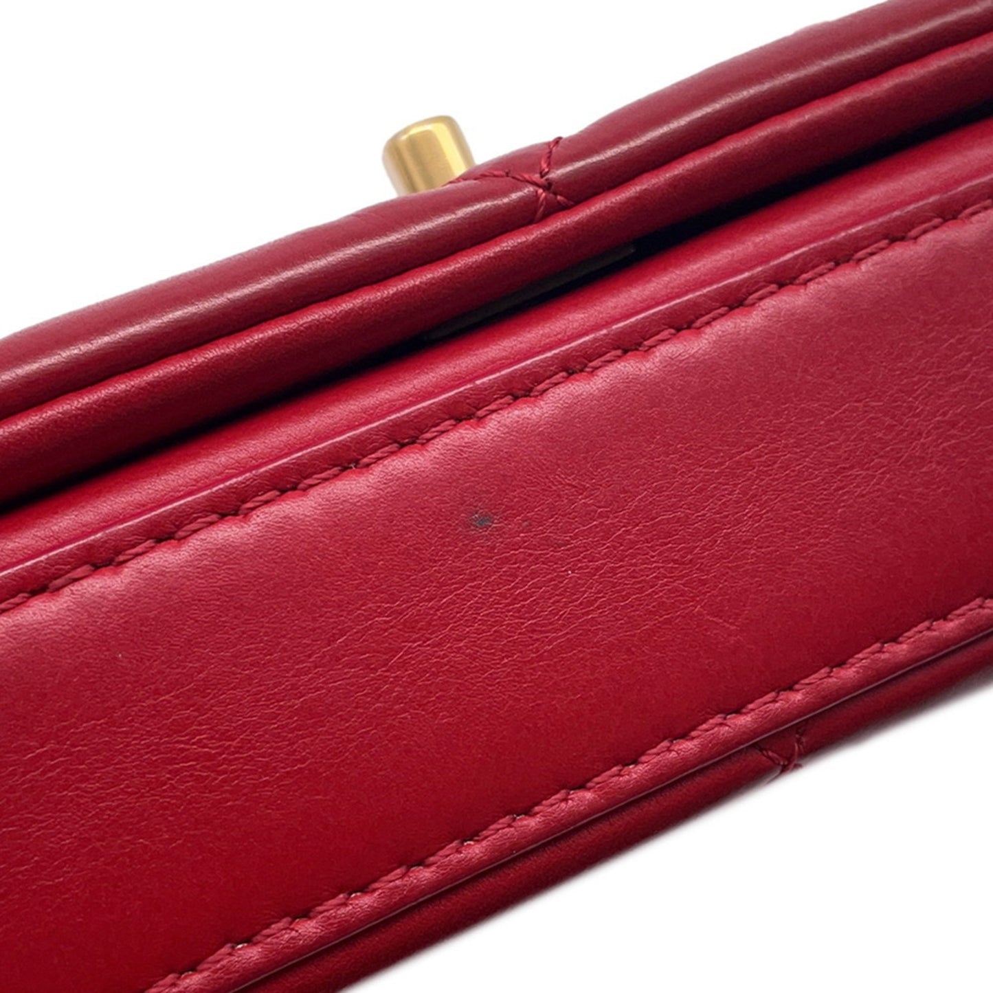 Chanel Red Leather -