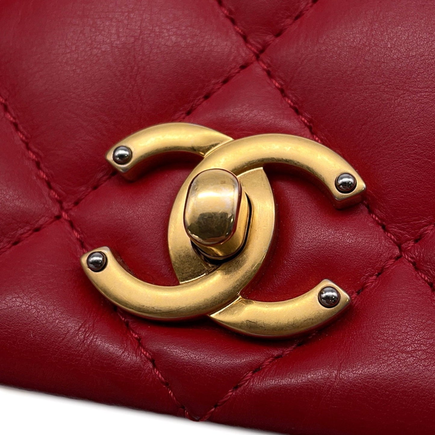 Chanel Red Leather -